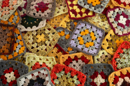 Crochet granny squares