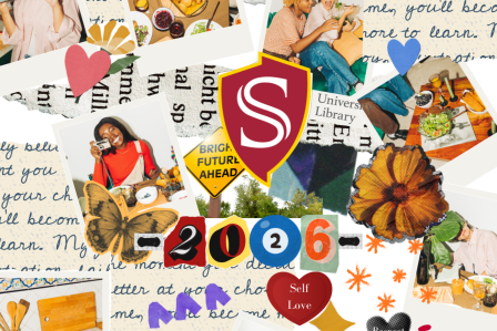 Vision Board with Stan State logo and 2026 year