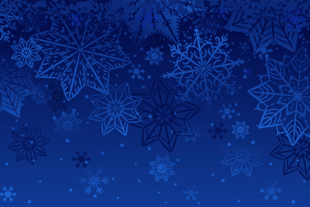 Blue snowflakes