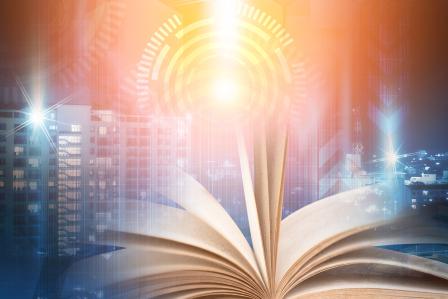 book on technology background