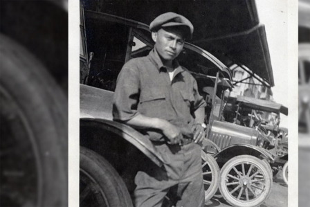 Smithsonian: Filipino man with car, 1930s. Photo courtesy of Filipino Agricultural Workers Collection, Archives Center, National Museum of American History.