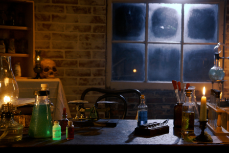 spooky science lab