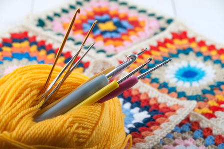 Yarn, knitting, and crochet tools