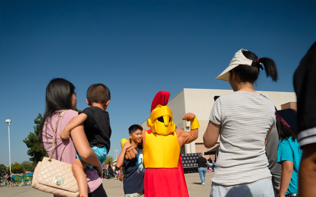 Titus on Reading Day at John H. Pitman High School