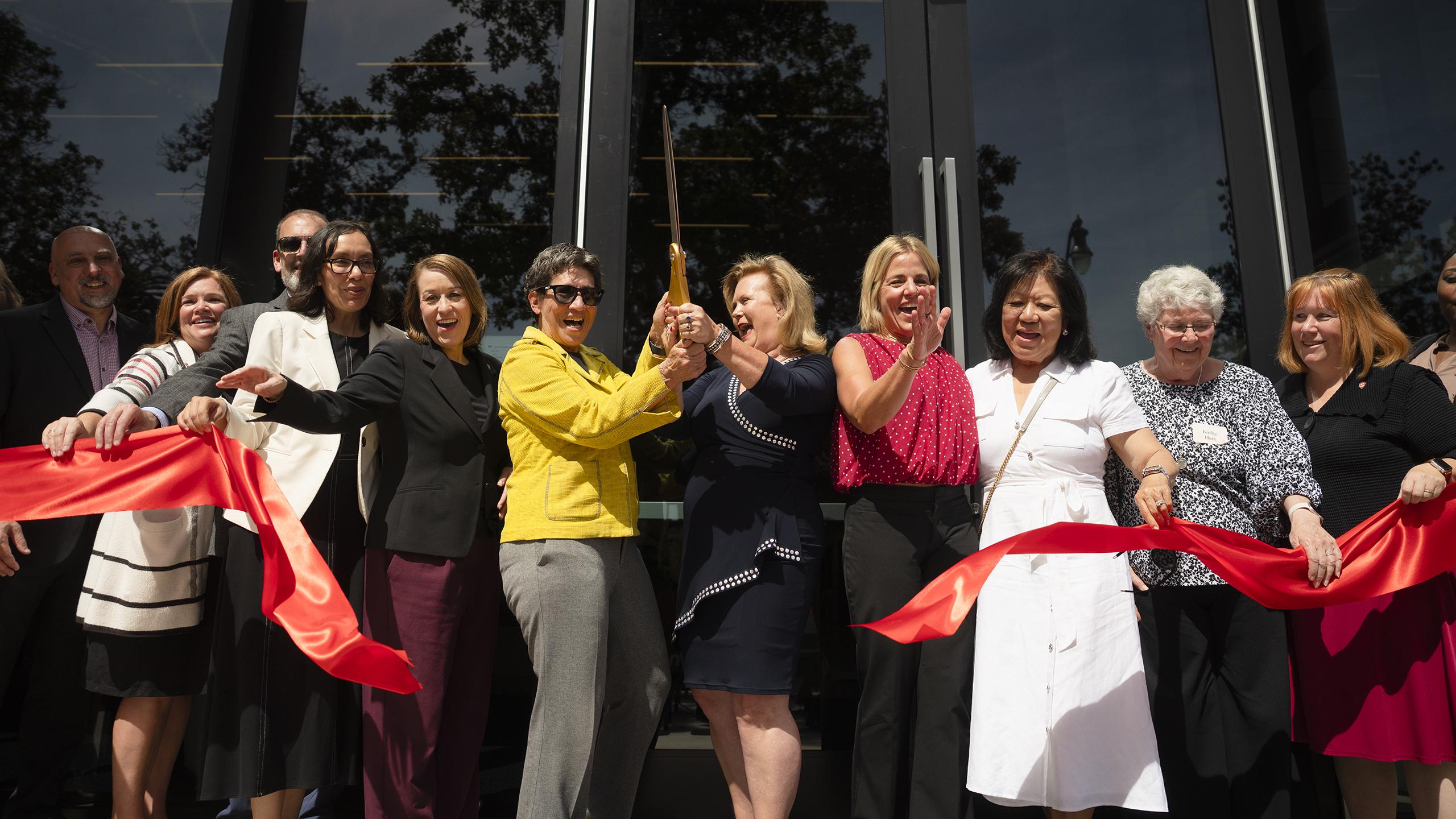 Stockton Campus Willow Hall ribbon cutting