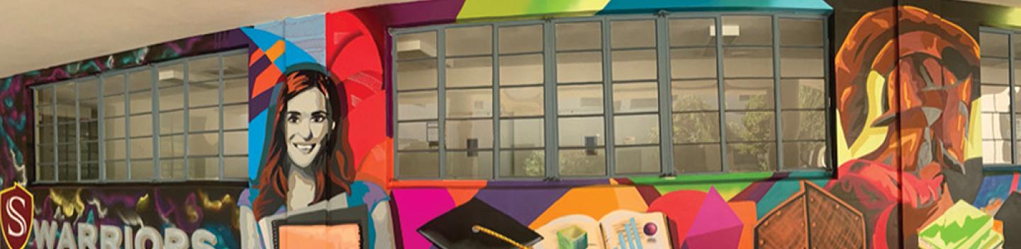 Stockton Campus mural
