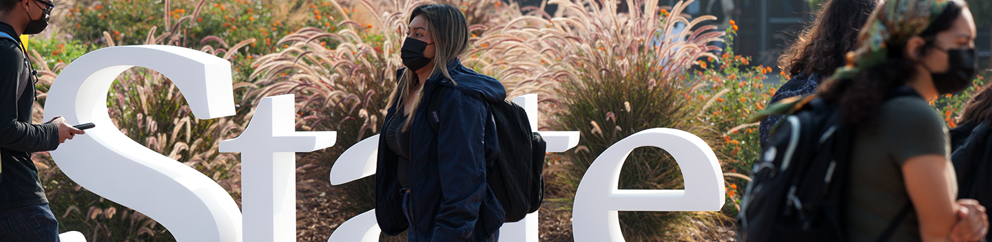 students on campus