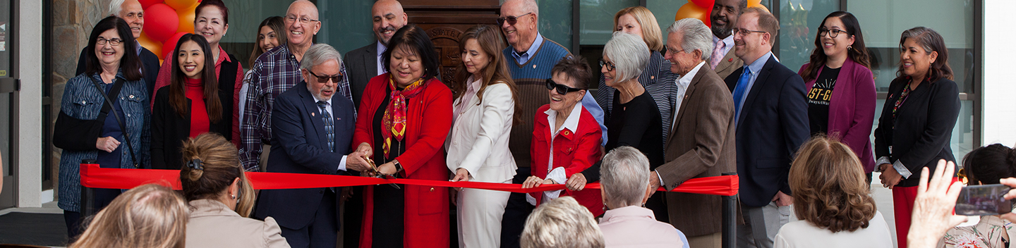 library ribbon-cutting ceremony