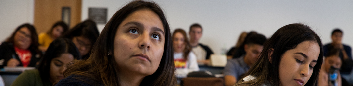 Students inside a classroom during instruction.