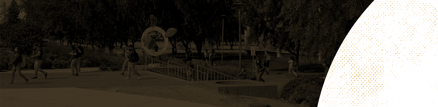campus photo with color overlay