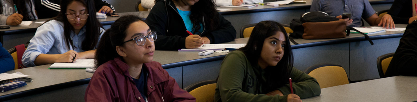 Students during instruction inside a classroom.