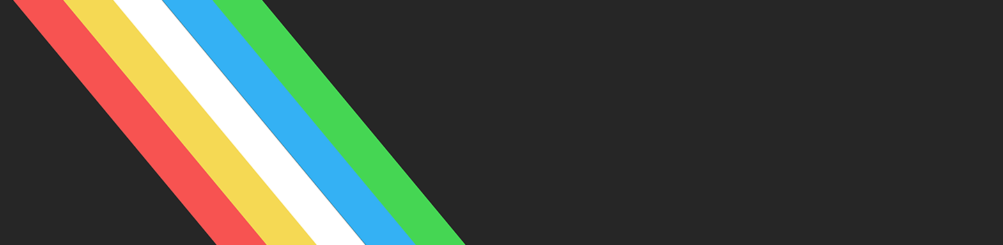 Graphic showing the colors of the disability pride flag