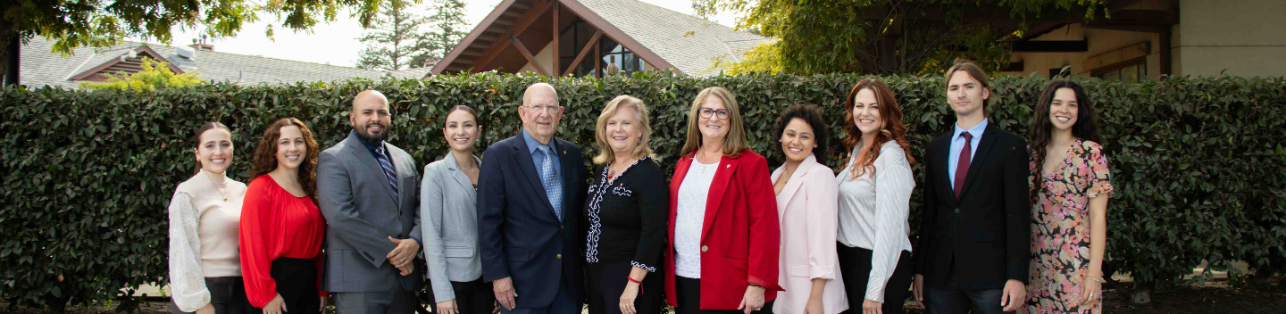 Roger Scholar recipients with Stan State president.