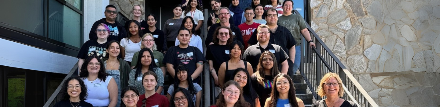 The staff and tutors from Writing Center in a group photo
