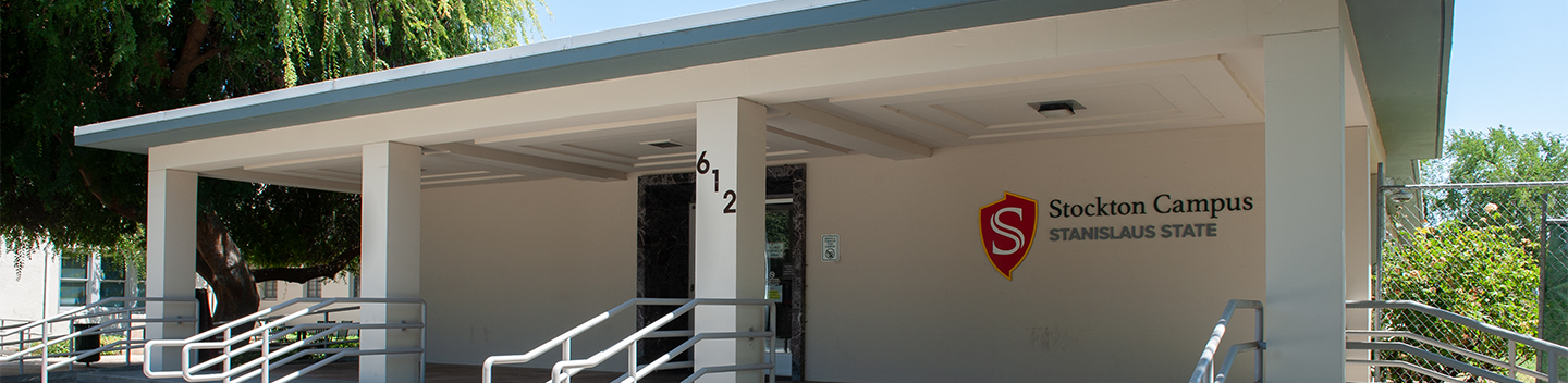 Exterior shot of the Stanislaus State Stockton Campus