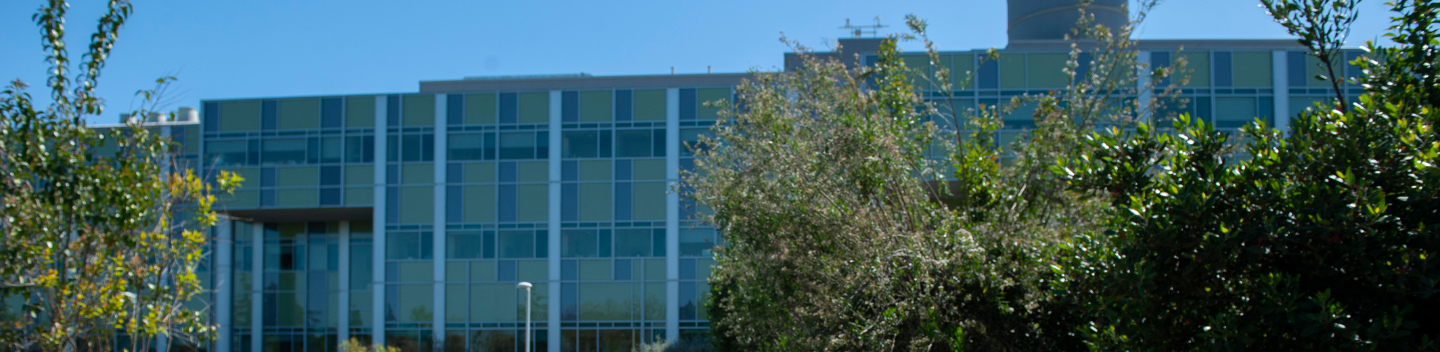 The exterior of Naraghi Hall at Stanislaus State