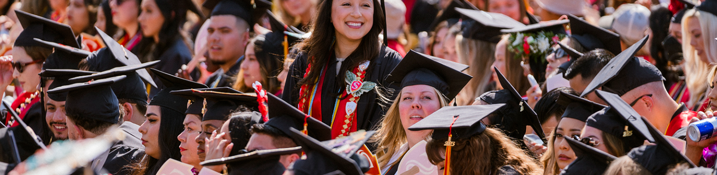 grads at commencement ceremony