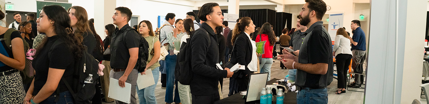 Students participate in Meet the Firms Night.