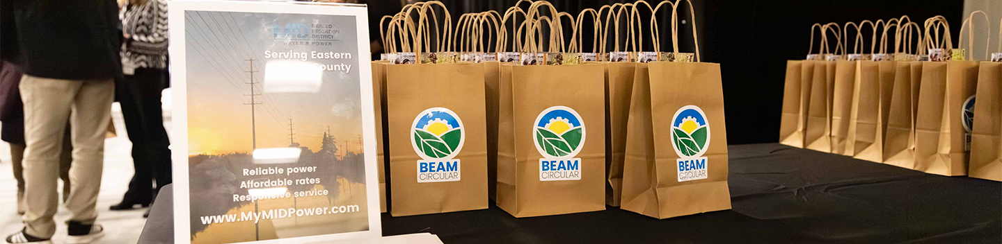 Table on display at the BEAM Circular Conference