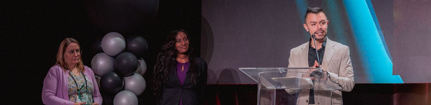 Diego Castro is seen on stage