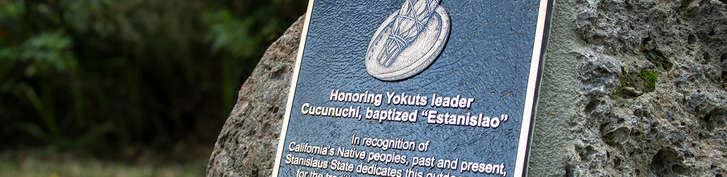 Plaque dedicated during an on-campus ceremony.