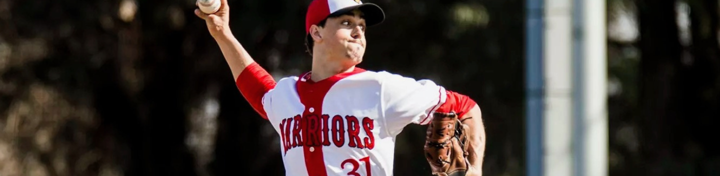 Joe Ryan throwing a pitch while at Stan State.