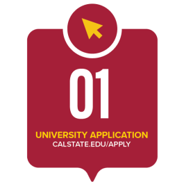 1 University Application via calstate.edu/apply