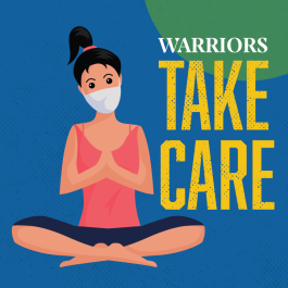 Warriors take care self care graphic