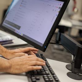 Person on Computer 