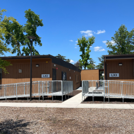 Exterior view of the Library Annex buildings