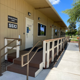 An exterior view of the Student Services Annex