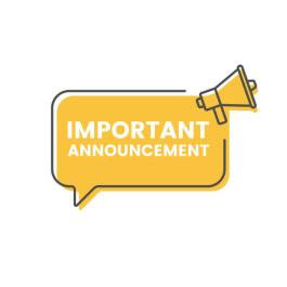 Important Announcement