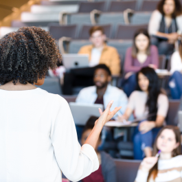 professor teaching a class