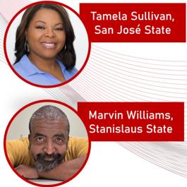 Tamela Sullivan, SJSU and Marvin Williams, Stan State