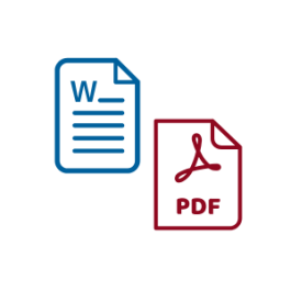 word and pdf icons