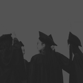 A group of students in graduation attire