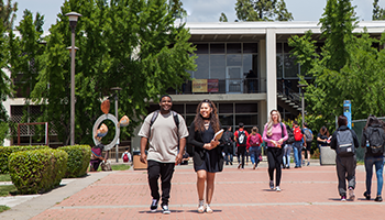 students in the Quad