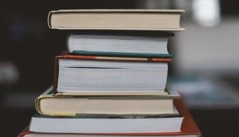 Stack of books.