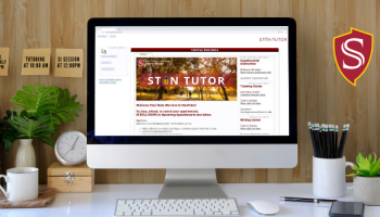 StanTutor site pulled up on a computer screen