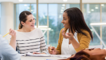 students studying together