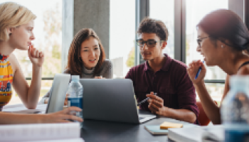 students at computer