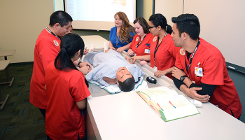 nursing students in classroom