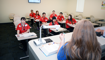 nursing students in classroom