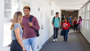 Students at Stockton Campus