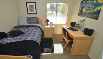 An interior view of a dorm at Stan State.