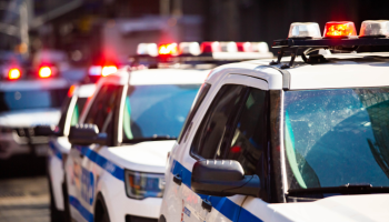 3 Police Vehicles with sirens