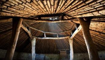 traditional Native American roundhouse