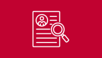 Graphic of a resume