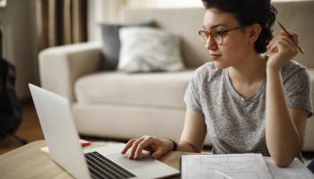 Women working with laptop
