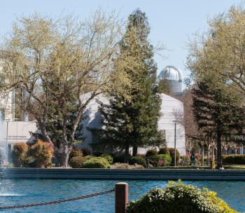 Campus Landscape with Reflecting Pond